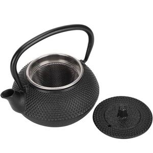 Cast black Iron Teapot With Strainer And Lid, Japanese Tea Kettle